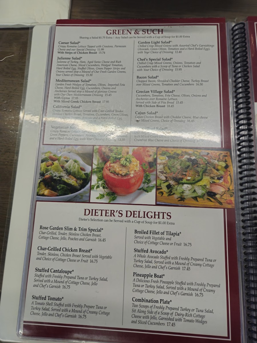 Rose Garden Cafe Menu - Image 2